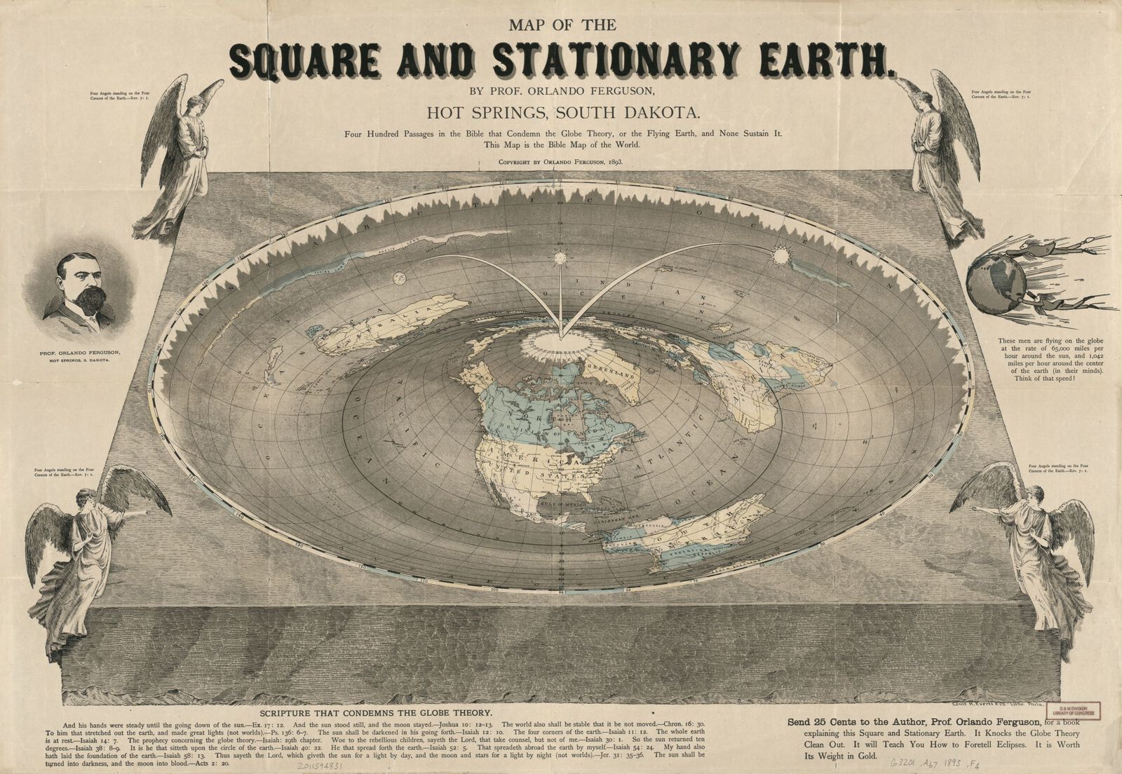 Ferguson Flat Earth Map
